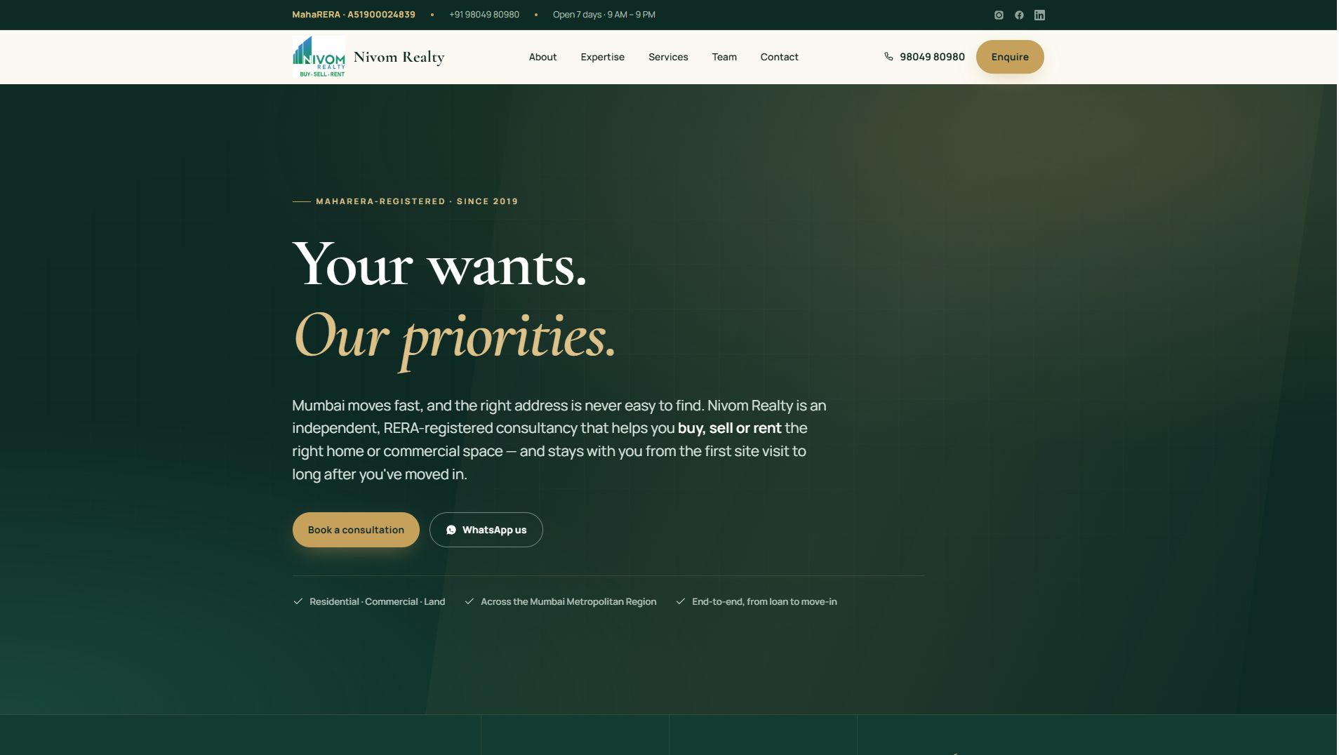 Nivom Realty case study